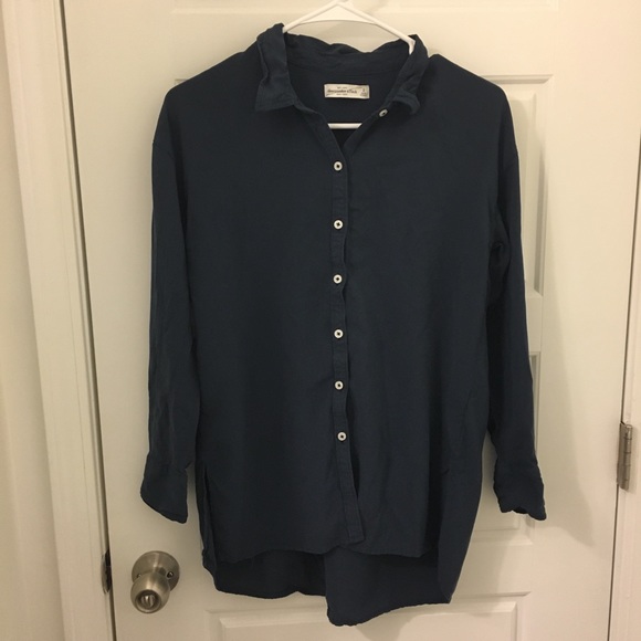 🔴 NWOT Abercrombie & Fitch Button Down - Picture 1 of 4